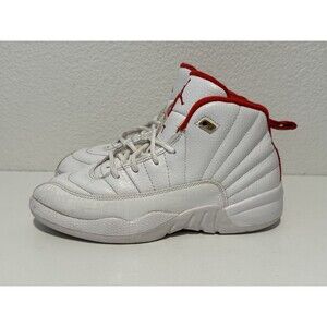 Nike Air Jordan 12 Retro Boys Size 2Y White Athletic Shoes Sneakers 151186-107